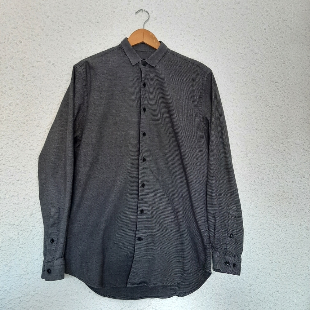 Simons Le 31 Men’s 15.5" Semi Fit Long Sleeve Button Up Shirt, Houndstooth
